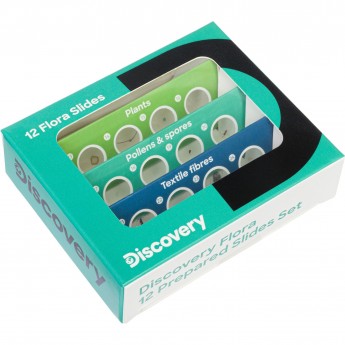 Набор микропрепаратов LEVENHUK DISCOVERY «Флора», 12 шт. Набор микропрепаратов LEVENHUK DISCOVERY «Флора», 12 шт.